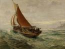 ���� Daybreak at Sea, 1890 by Charles Napier Hemy (British1841�1917)